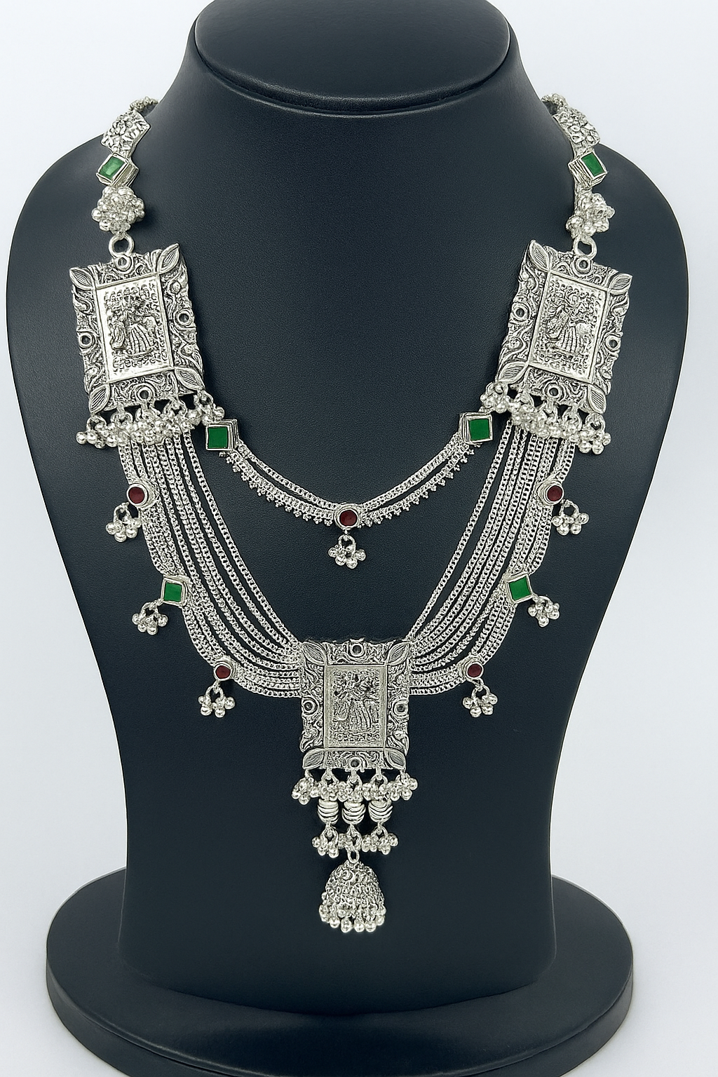 polished german silver double layer kandora 150-580 grams